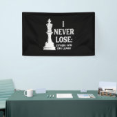 Klassiek ontwerp, ik verlies nooit. Ik woon ofwel Spandoek (Beurs)