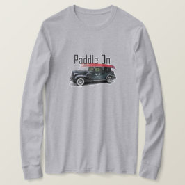 Klassiek ontwerp van de auto met peddel - Lange ba T-shirt