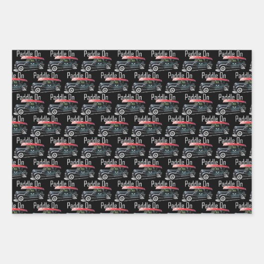 Klassiek ontwerp van de auto - Papier met onmiddel Inpakpapier Vel (Voorkant 2)