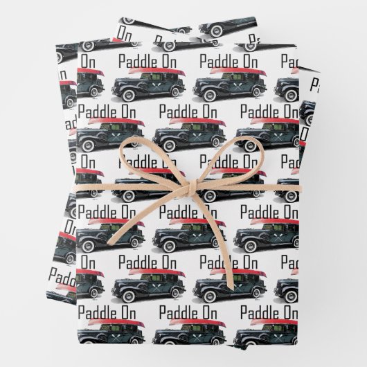 Klassiek ontwerp van de auto - Papier met onmiddel Inpakpapier Vel (In situ)