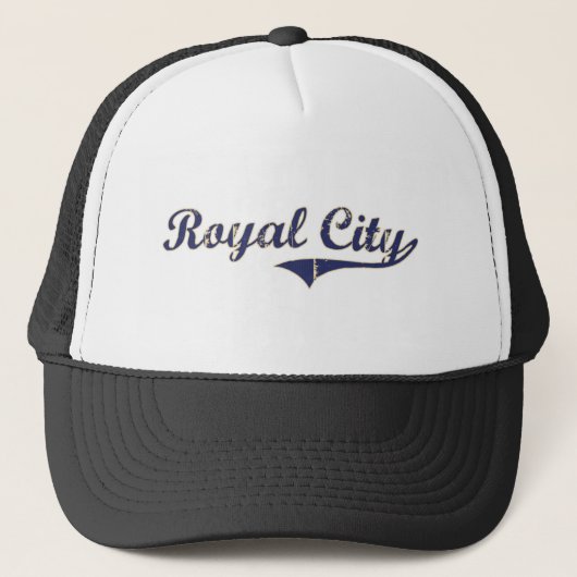 Klassiek ontwerp van Royal City Washington Trucker Pet (Voorkant)