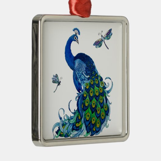 Klassiek ontwerp voor pacock en dragonfly metalen ornament (Rechts)