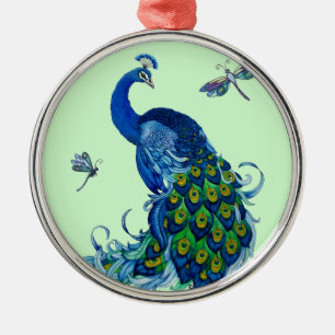 Klassiek ontwerp voor pacock en dragonfly metalen ornament