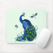 Klassiek ontwerp voor pacock en dragonfly muismat (Met muis)