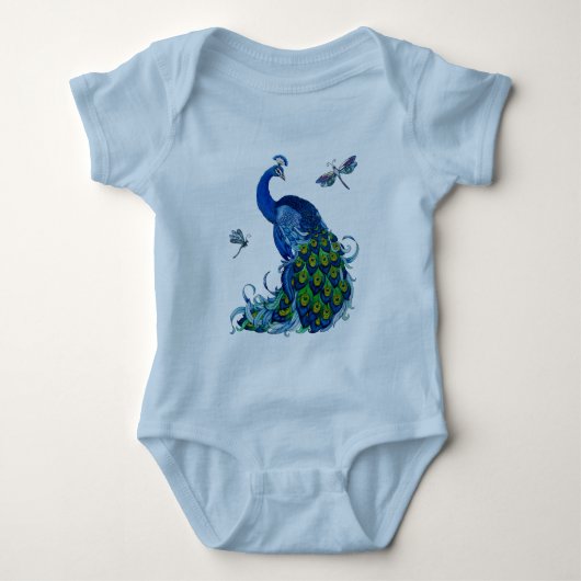Klassiek ontwerp voor pacock en dragonfly romper (Voorkant)