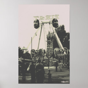 Klassiek Oostenrijk Wenen Prater pretpark Poster