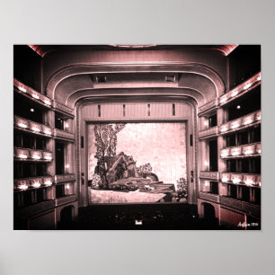 Klassiek Oostenrijk Wenen Staatsoper opera binnen Poster