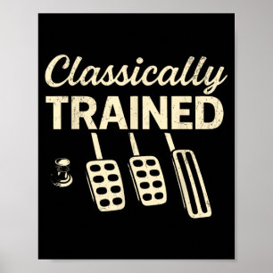 Klassiek opgeleid met dimmer handmatige autopedale poster