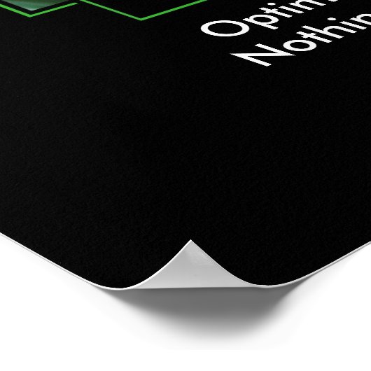 Klassiek Optimisme-Poster Poster (Hoek)