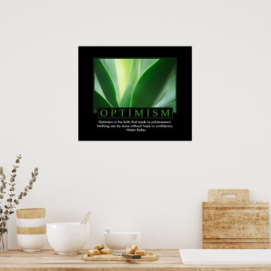 Klassiek Optimisme-Poster Poster (Keuken)