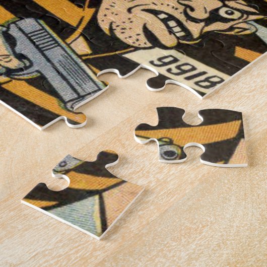 Klassiek opwindend Hoesje met Miss Masque Legpuzzel (Zijkant)