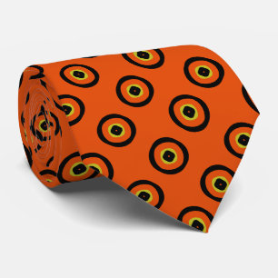 Klassiek Oranje en Zwart Stropdas