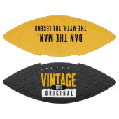 Klassiek origineel zwart & goud lederen geboorteja american football (Panelen)