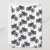 klassiek oud motorfietspatroon (Achterkant)