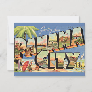 Klassiek Panama City Florida Briefkaart