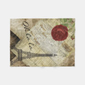 Klassiek Parijs stijlontwerp Fleece Deken (Voorkant (Horizontaal))