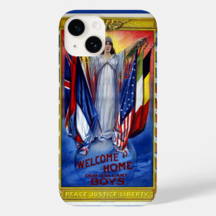 Klassiek Patriottisch Amerika, Vrede Gerechtigheid Case-Mate iPhone 14 Hoesje