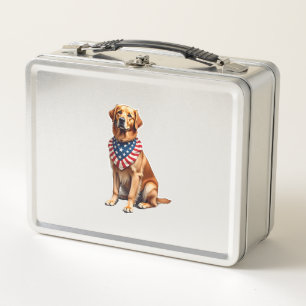 Klassiek patriottisch goudkleurige retriever vinta