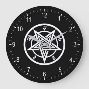Klassiek pentagramsymbool grote klok