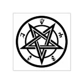 Klassiek pentagramsymbool 	rubberstempel (Afrduk)