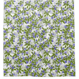 Klassiek Periwinkle Dagen Patroon Douchegordijn