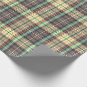 Klassiek plaid ontwerp cadeaupapier (Hoek)