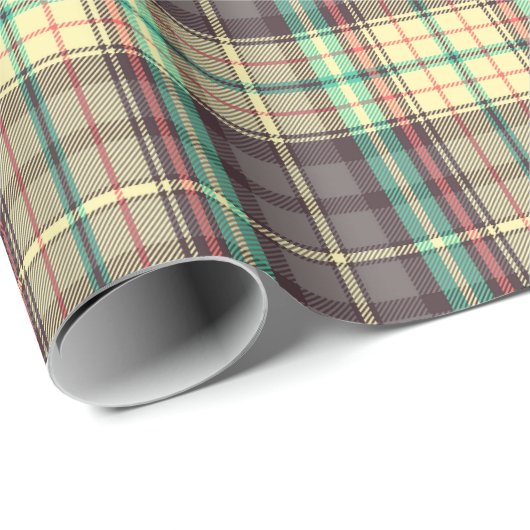 Klassiek plaid ontwerp cadeaupapier (Rol Hoek)