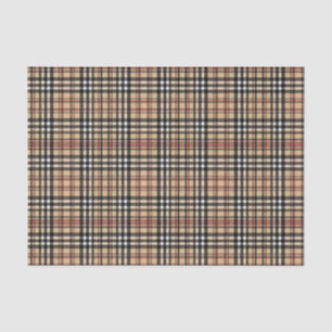 Klassiek plaid ontwerp tissuepapier