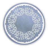 Klassiek Porselein Blauw en Wit Kant Keramische Knop (Voorkant)