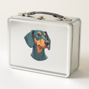 Klassiek portret van een Dachshund Retro hondenill