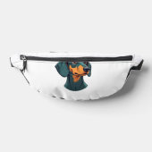 Klassiek portret van een Dachshund Retro hondenill Heuptasje (Liggend)