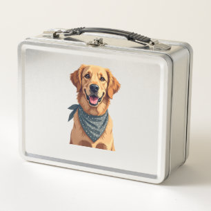Klassiek portret van Golden Retriever met kleurrij