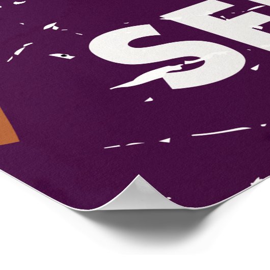 Klassiek  Poster met vis en chips (Hoek)