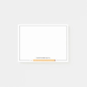 Klassiek potlood omkaderd briefpapier terug naar s post-it® notes (Voorkant)