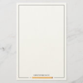 Klassiek potlood omlijst kinder terug naar school briefpapier (Voorkant)