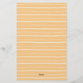 Klassiek potlood omlijst kinder terug naar school briefpapier (Achterkant)