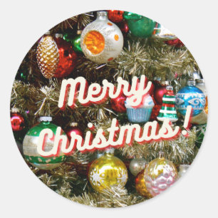 Klassiek Prettig Kerstfeest! Sticker