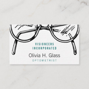Klassiek professioneel optisch ontwerp voor brille visitekaartje