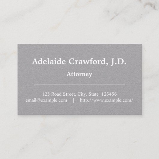 , klassiek, professioneel Visitekaartje (Voorkant)