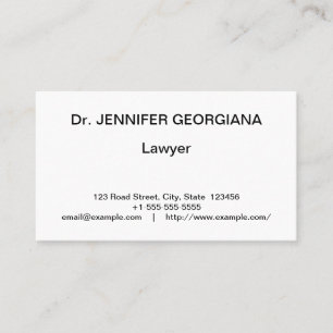 , Klassiek professioneel Visitekaartje