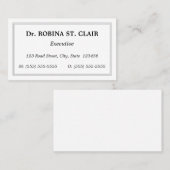 Klassiek,  professioneel Visitekaartje (Voorkant / Achterkant)