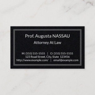 Klassiek recht professioneel Visitekaartje