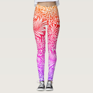Klassiek Regenboog Bloem Botanisch Patroon Leggings