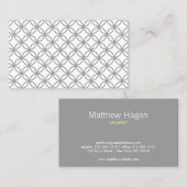 KLASSIEK REGENTSCHAP GRIJS/WIT VISITEKAARTJE (Voorkant / Achterkant)