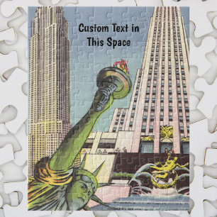 Klassiek reizen, beroemde New York City oriëntatie Legpuzzel