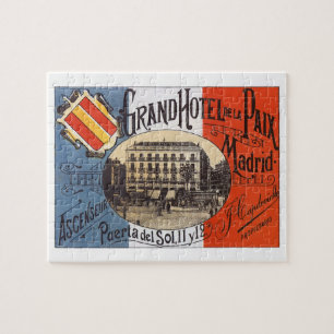 Klassiek reizen, Grand Hotel Paix, Madrid, Spanje Legpuzzel