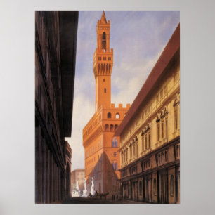 Klassiek reizen, Palazzo Vecchio, Florence, Italië Poster