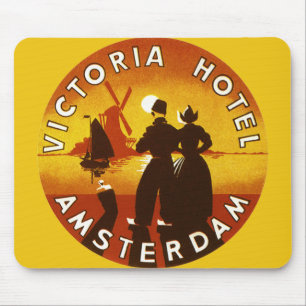 Klassiek reizen, Victoria Hotel, Amsterdam, Hollan Muismat