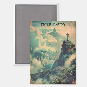 Klassiek Rio de Janeiro Travel Jesus standbeeld Magneet