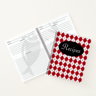 Klassiek Rode Receptenboek Notitieboek